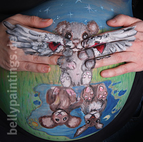 Babybauchbemalung Bärchen