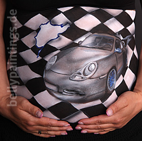Babybauchbemalung Nürburgring